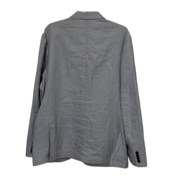 J. Crew Thompson Light Blue Linen Blend Blazer Mens Size 44 Unstructured K8590 - Picture 5 of 13